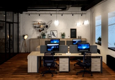 Офисная мебель для персонала Sigma Дуб темный