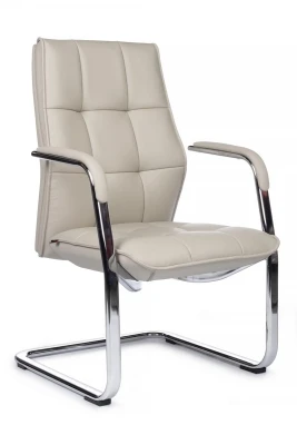 Конференц-кресло Riva Design Classic C2116 светло-серая кожа
