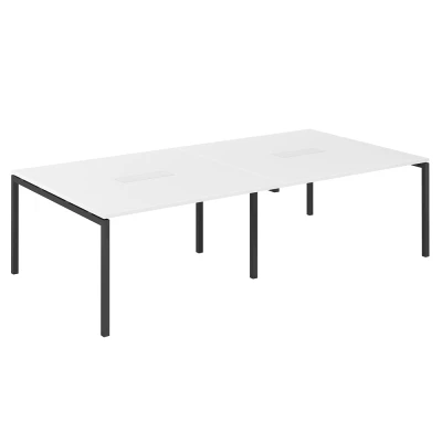 Стол переговорный 2800х1438х750 МК40х40/ SG.275.WH.44.AN/ профиль: 40х40 антрацит; столешница: белый