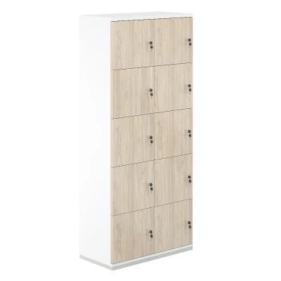 Локер 10 яч./ AG.234.WH.WH.AR/ корпус: белый, топ-дно: белый, фасады:ак.равелло