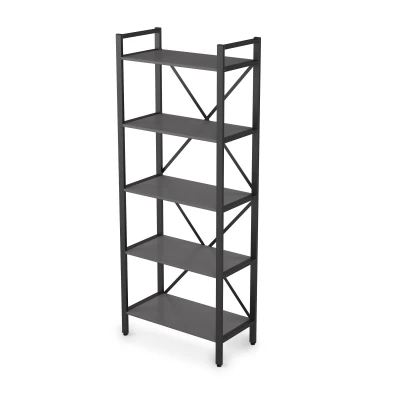 Стеллаж одиночный (800*400*2000), Arredo, цвет Графит матовый
