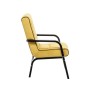 Кресло Leset Модена Mebelimpex Венге V28 желтый, кант V23 молочный шоколад - 00009212 - 2