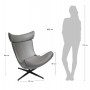 Дизайнерское кресло IMOLA зеленый - 4