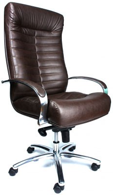 Кресло для руководителя Everprof Orion AL M кожа EP-orion m al leather brown